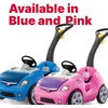 image:imageStep2 Whisper Ride II Kids Push Car RideOn Car with Seat Belt and Horn Quick Fold Handle Stroller Alternative Toddlers and Preschoolers Ages 18 Months BluePink