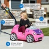 image:imageStep2 Whisper Ride II Kids Push Car RideOn Car with Seat Belt and Horn Quick Fold Handle Stroller Alternative Toddlers and Preschoolers Ages 18 Months BluePink