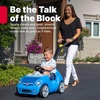 image:imageStep2 Whisper Ride II Kids Push Car RideOn Car with Seat Belt and Horn Quick Fold Handle Stroller Alternative Toddlers and Preschoolers Ages 18 Months BlueBlue