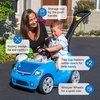 image:imageStep2 Whisper Ride II Kids Push Car RideOn Car with Seat Belt and Horn Quick Fold Handle Stroller Alternative Toddlers and Preschoolers Ages 18 Months BlueBlue