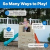 image:imageStep2 Woodland Climber II Kids Playset Ages 2 6 Years Old Toddler Slide and Climbing Wall Outdoor Playground for Backyard Sturdy Plastic Frame Easy Set UpPlayset