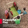 image:imageStep2 Woodland Climber II Kids Playset Ages 2 6 Years Old Toddler Slide and Climbing Wall Outdoor Playground for Backyard Sturdy Plastic Frame Easy Set UpPlayset