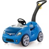 image:imageStep2 Whisper Ride II Kids Push Car RideOn Car with Seat Belt and Horn Quick Fold Handle Stroller Alternative Toddlers and Preschoolers Ages 18 Months BlueBlue