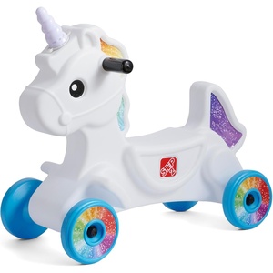 image:imageStep2 Dino Dash Kids Push Car Foot Powered Ride On Toy Practice Balance with 4 Wheels Track Not Included Made of Durable Plastic Max Weight 50 lbs for Toddlers 25 Years Old GreenUnicorn