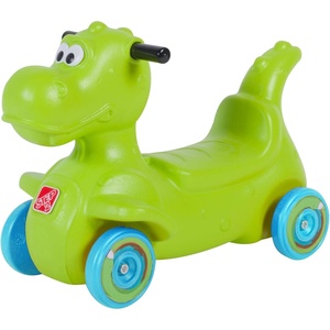 image:imageStep2 Dino Dash Kids Push Car Foot Powered Ride On Toy Practice Balance with 4 Wheels Track Not Included Made of Durable Plastic Max Weight 50 lbs for Toddlers 25 Years Old GreenDinosaur