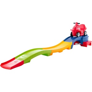 image:imageStep2 Up amp Down Roller Coaster Kids Ride On Toy Push Car IndoorOutdoor Playset Made of Durable Plastic Max Weight 50 lbs for Toddlers 25 Years Old Gray amp BlueRed