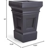image:imageStep2 Atherton Square Planter Large Planters for Outdoor Plants Gardening and Flower Pot for Patio or Porch Efficient Drainage Durable Plastic Onyx Black 2PackOnyx Black