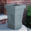 image:imageStep2 Atherton Square Planter Large Planters for Outdoor Plants Gardening and Flower Pot for Patio or Porch Efficient Drainage Durable Plastic Onyx Black 2PackSage Gray