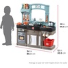image:imageStep2 Best Chefs Kids Kitchen Playset IndoorOutdoor Kitchenette Interactive Play with Lights and Sounds Made of Durable Plastic Includes 25 Piece Toy Accessories For Toddlers 2 Years OldBest Chefs Kitchen