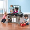 image:imageStep2 Best Chefs Kids Kitchen Playset IndoorOutdoor Kitchenette Interactive Play with Lights and Sounds Made of Durable Plastic Includes 25 Piece Toy Accessories For Toddlers 2 Years OldBest Chefs Kitchen