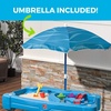 image:imageStep2 Cascading Cove Sand and Water Table Kids Activity Sensory Playset Comes with Umbrella Summer Outdoor Toys 7 Piece Toy Accessories For Toddlers 15 Years OldBlue