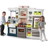 image:imageStep2 Elegant Edge Kids Kitchen Playset IndoorOutdoor Kitchenette Interactive Play with Lights and Sounds Made of Durable Plastic Includes 78 Piece Toy Accessories For Toddlers 3 Years OldKitchen Set