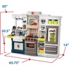 image:imageStep2 Elegant Edge Kids Kitchen Playset IndoorOutdoor Kitchenette Interactive Play with Lights and Sounds Made of Durable Plastic Includes 78 Piece Toy Accessories For Toddlers 3 Years OldKitchen Set