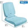 image:imageStep2 Foldable Adult Flip Seat Portable Outdoor Chair for Poolside Tailgating Camping Picnic Chair Provides Back Support When Sitting on Ground WhiteCapri
