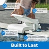 image:imageStep2 Foldable Adult Flip Seat Portable Outdoor Chair for Poolside Tailgating Camping Picnic Chair Provides Back Support When Sitting on Ground WhiteMint