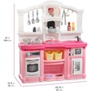 image:imageStep2 Fun with Friends Kids Kitchen Playset IndoorOutdoor Kitchenette with Lights amp Sounds Durable Plastic 25Piece Toy Accessories Toddlers 2 Years GrayPink