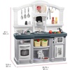image:imageStep2 Fun with Friends Kids Kitchen Playset IndoorOutdoor Kitchenette with Lights amp Sounds Durable Plastic 25Piece Toy Accessories Toddlers 2 Years GrayGray