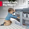 image:imageStep2 Fun with Friends Kids Kitchen Playset IndoorOutdoor Kitchenette with Lights amp Sounds Durable Plastic 25Piece Toy Accessories Toddlers 2 Years GrayGray