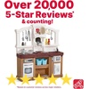 image:imageStep2 Fun with Friends Kids Kitchen Playset IndoorOutdoor Kitchenette with Lights amp Sounds Durable Plastic 25Piece Toy Accessories Toddlers 2 Years GrayTan