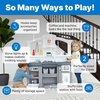 image:imageStep2 Fun with Friends Kids Kitchen Playset IndoorOutdoor Kitchenette with Lights amp Sounds Durable Plastic 25Piece Toy Accessories Toddlers 2 Years GrayGray
