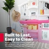 image:imageStep2 Fun with Friends Kids Kitchen Playset IndoorOutdoor Kitchenette with Lights amp Sounds Durable Plastic 25Piece Toy Accessories Toddlers 2 Years GrayPink
