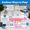 image:imageStep2 Fun with Friends Kids Kitchen Playset IndoorOutdoor Kitchenette with Lights amp Sounds Durable Plastic 25Piece Toy Accessories Toddlers 2 Years GrayPink