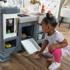 image:imageStep2 Gilded Gourmet Kids Kitchen Playset IndoorOutdoor Kitchenette Interactive Play with Lights and Sounds Made of Durable Plastic Includes 20 Piece Toy Accessories for Toddlers 2 Years OldGilded Gourmet Kitchen