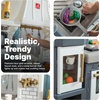 image:imageStep2 Gilded Gourmet Kids Kitchen Playset IndoorOutdoor Kitchenette Interactive Play with Lights and Sounds Made of Durable Plastic Includes 20 Piece Toy Accessories for Toddlers 2 Years OldGilded Gourmet Kitchen