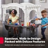 image:imageStep2 Grand Walkin Kitchen amp Grill Kids Playset IndoorOutdoor Kitchenette Interactive Play with Lights and Sounds Durable Plastic 103 Piece Toy Accessories Toddlers 2 Years Old GrayWhiteGray