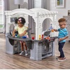 image:imageStep2 Grand Walkin Kitchen amp Grill Kids Playset IndoorOutdoor Kitchenette Interactive Play with Lights and Sounds Durable Plastic 103 Piece Toy Accessories Toddlers 2 Years Old GrayWhiteGray
