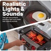 image:imageStep2 Grand Walkin Kitchen amp Grill Kids Playset IndoorOutdoor Kitchenette Interactive Play with Lights and Sounds Durable Plastic 103 Piece Toy Accessories Toddlers 2 Years Old GrayWhiteGray