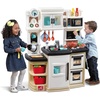 image:imageStep2 Great Gourmet Kids Kitchen Playset IndoorOutdoor Kitchenette Interactive Play with Lights and Sounds Made of Durable Plastic Includes 33 Piece Toy Accessories Toddlers 3 Years Old TanTan