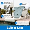 image:imageStep2 Kids Shell Flip Seat Portable Outdoor Chair for Poolside Camping Beach Stadium Providing Back Support Made of UV20 Durable Plastic MintAqua