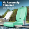 image:imageStep2 Kids Shell Flip Seat Portable Outdoor Chair for Poolside Camping Beach Stadium Providing Back Support Made of UV20 Durable Plastic MintMint