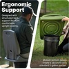 image:imageStep2 Kids Shell Flip Seat Portable Outdoor Chair for Poolside Camping Beach Stadium Providing Back Support Made of UV20 Durable Plastic MintOlive Green