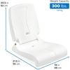 image:imageStep2 Kids Shell Flip Seat Portable Outdoor Chair for Poolside Camping Beach Stadium Providing Back Support Made of UV20 Durable Plastic MintWhite