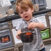image:imageStep2 Lifestyle Dream Kids Kitchen Playset IndoorOutdoor Kitchenette Interactive Play with Lights and Sounds Made of Durable Plastic 37 Piece Toy Accessories Toddlers 2 Years Old GrayGray