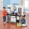 image:imageStep2 Lifestyle Dream Kids Kitchen Playset IndoorOutdoor Kitchenette Interactive Play with Lights and Sounds Made of Durable Plastic 37 Piece Toy Accessories Toddlers 2 Years Old GrayGray