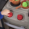 image:imageStep2 Modern Metro Kitchen Set for Kids  Includes 30 Toy Kitchen Accessories Interactive Features for Pretend Play  IndoorOutdoor Toddler Playset  Dimensions 4475 H x 465 W x 135 D