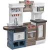 image:imageStep2 Modern Metro Kitchen Set for Kids  Includes 30 Toy Kitchen Accessories Interactive Features for Pretend Play  IndoorOutdoor Toddler Playset  Dimensions 4475 H x 465 W x 135 D