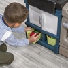 image:imageStep2 Modern Metro Kitchen Set for Kids  Includes 30 Toy Kitchen Accessories Interactive Features for Pretend Play  IndoorOutdoor Toddler Playset  Dimensions 4475 H x 465 W x 135 D