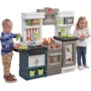 image:imageStep2 Modern Metro Kitchen Set for Kids  Includes 30 Toy Kitchen Accessories Interactive Features for Pretend Play  IndoorOutdoor Toddler Playset  Dimensions 4475 H x 465 W x 135 D
