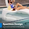 image:imageStep2 Mondello InPool Side Table OutdoorIndoor Waterproof Pool amp Patio Furniture Made of Durable Plastic White
