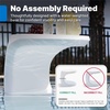 image:imageStep2 Mondello InPool Side Table OutdoorIndoor Waterproof Pool amp Patio Furniture Made of Durable Plastic White