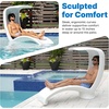 image:imageStep2 Mondello Lounger with Removable Shade Stylish Poolside Lounger FadeResistant Waterproof Patio Furniture for Sun Shelf Use in Pools up to 15Inches of Water Weighted WhiteLounger
