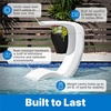 image:imageStep2 Mondello Lounger with Removable Shade Stylish Poolside Lounger FadeResistant Waterproof Patio Furniture for Sun Shelf Use in Pools up to 15Inches of Water Weighted WhiteChair
