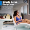 image:imageStep2 Mondello Lounger with Removable Shade Stylish Poolside Lounger FadeResistant Waterproof Patio Furniture for Sun Shelf Use in Pools up to 15Inches of Water Weighted WhiteLounger