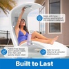 image:imageStep2 Mondello Pool Accessories 3Piece Set Lounger Pillow Cup Holder and Phone Holder Compatible with Mondello Lounger and Chair GrayGray