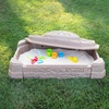 image:imageStep2 Naturally Playful Sandbox II Kids Sand Activity Sensory Play Pit Summer Outdoor Toys 7 Piece Water Toy Accessories for Toddlers 1 Years OldNaturally Playful Sandbox II