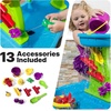 image:imageStep2 Tropical Rainforest Water Table for Kids Toddler Outdoor Sensory Play Table 13 Accessories Ages 18 MonthsRain Showers Splash Pond with Cover